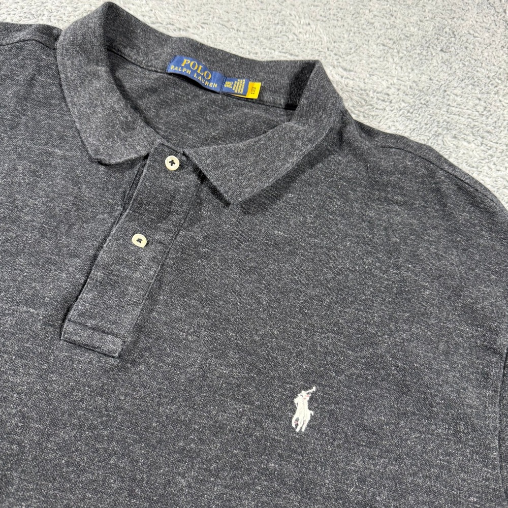 Polo Ralph Lauren Polo Shirt Mens 4XLT Charcoal Gray Short Sleeve Pony Logo